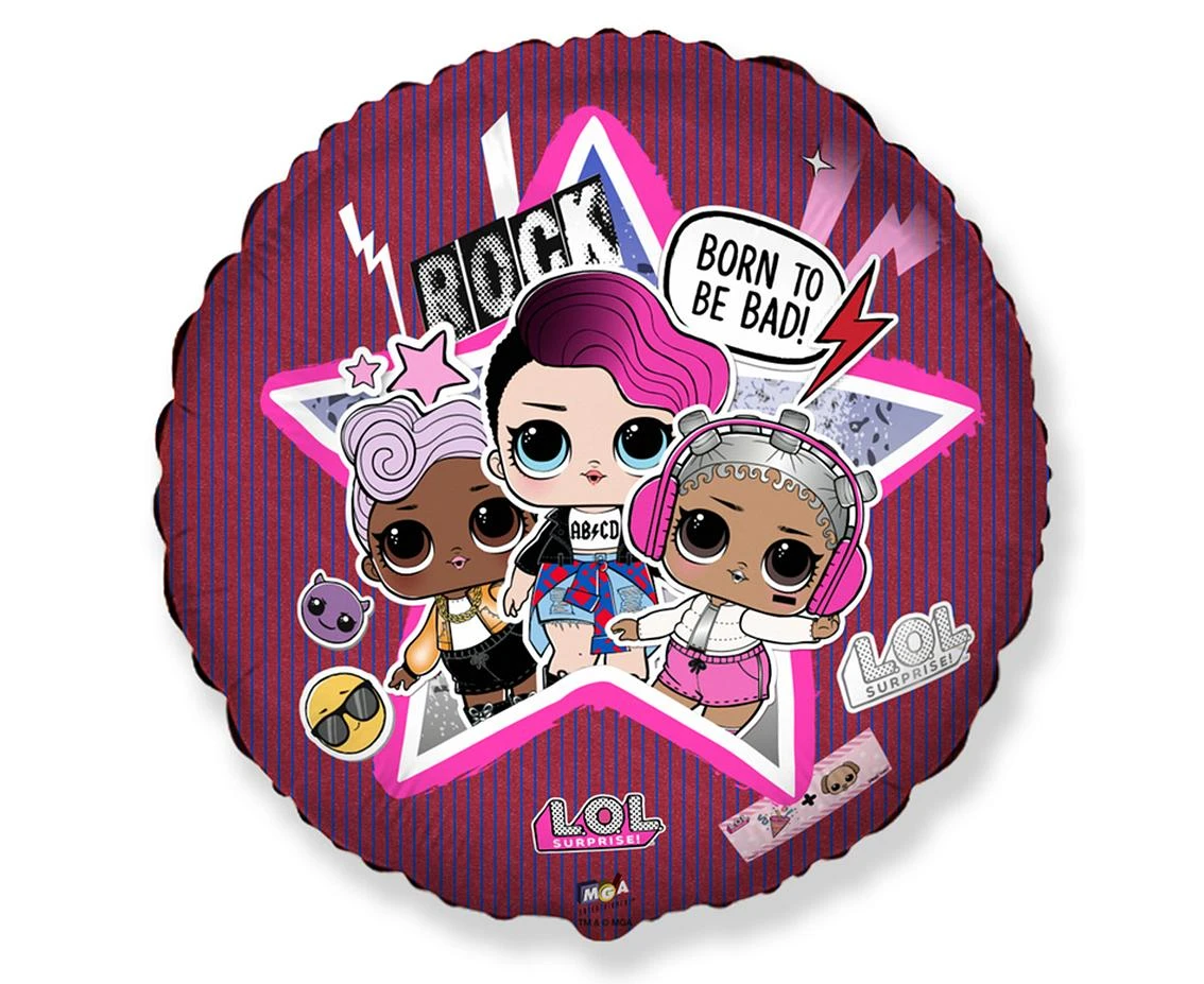Balon foliowy 18" FX - LOL: Born To Be Bad, niepakowany