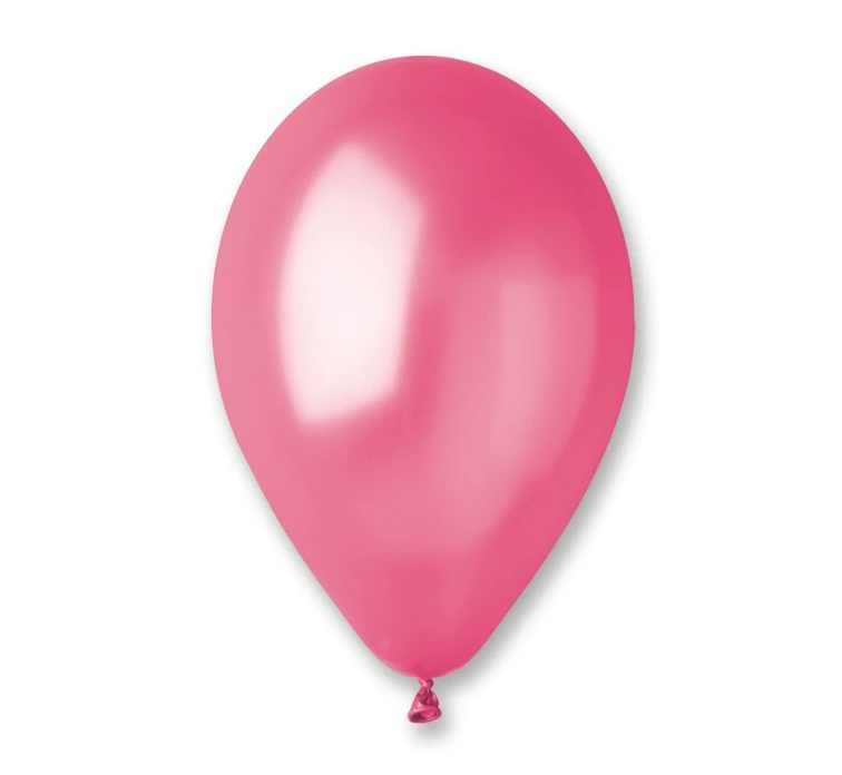 Balony Gemar 12", metalik ciemnoróżowe, 100szt.