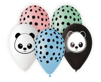 Balony Gemar 13", pastel premium hel panda, 5szt. KK