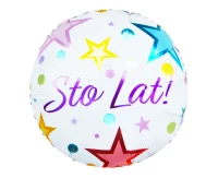 Balon foliowy Sto Lat, okrągły 18" AA