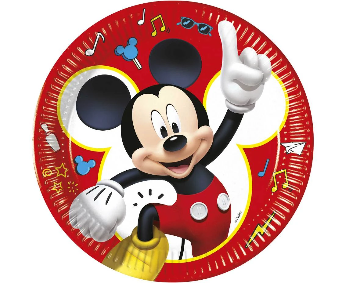 Talerzyki papierowe Mickey pals at play disney, rozm. 23 cm  8szt. KK