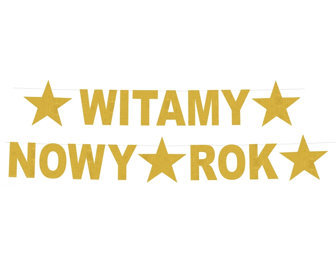 Girlanda B&C Witamy Nowy Rok, rozm. 22 x 390 cm KK