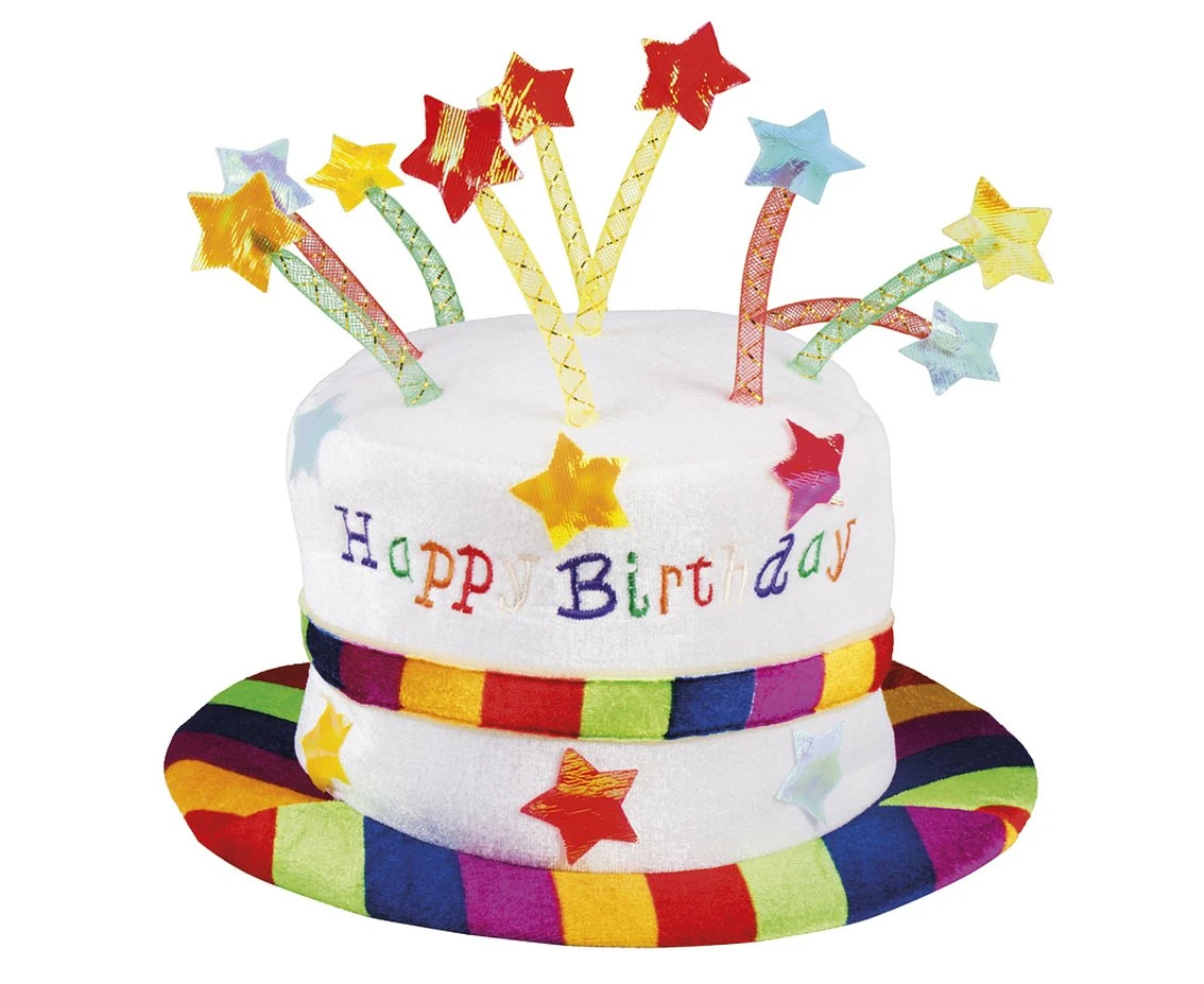 Kapelusz Tęczowy Happy Birthday