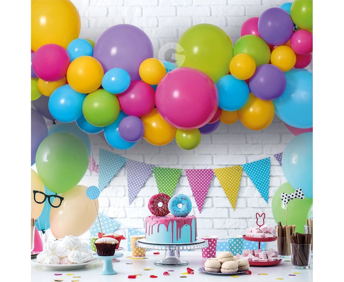 Girlanda balonowa Gemar, diy kolorowa, 65szt.