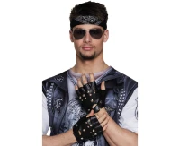 Rękawiczki Biker, motocyklowe, krótkie