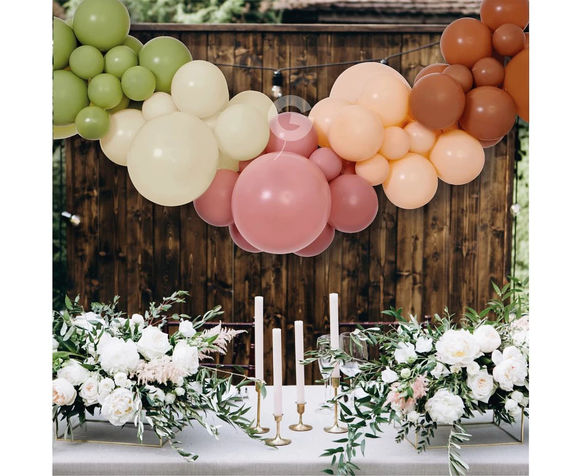Girlanda balonowa Gemar, diy boho, 65szt.