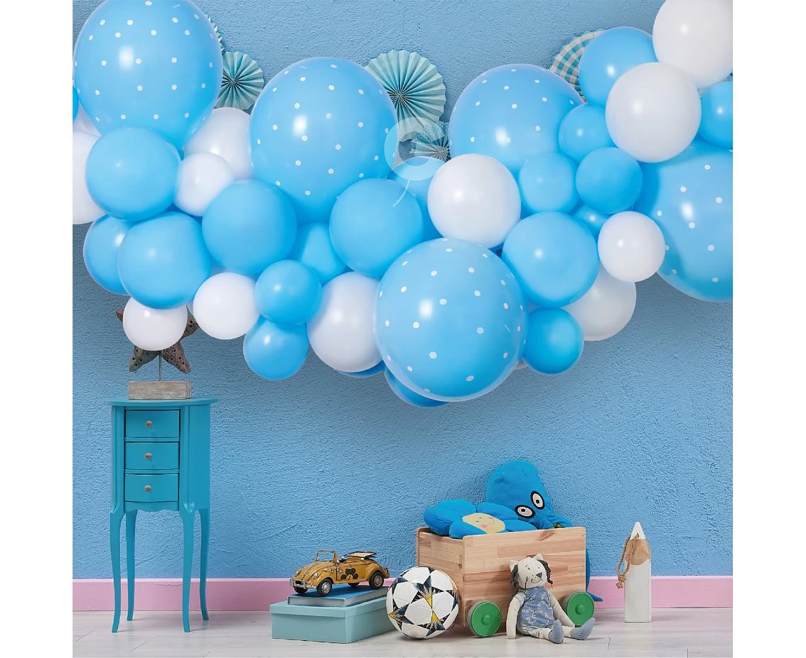Girlanda balonowa Gemar, diy baby blue, 65szt.