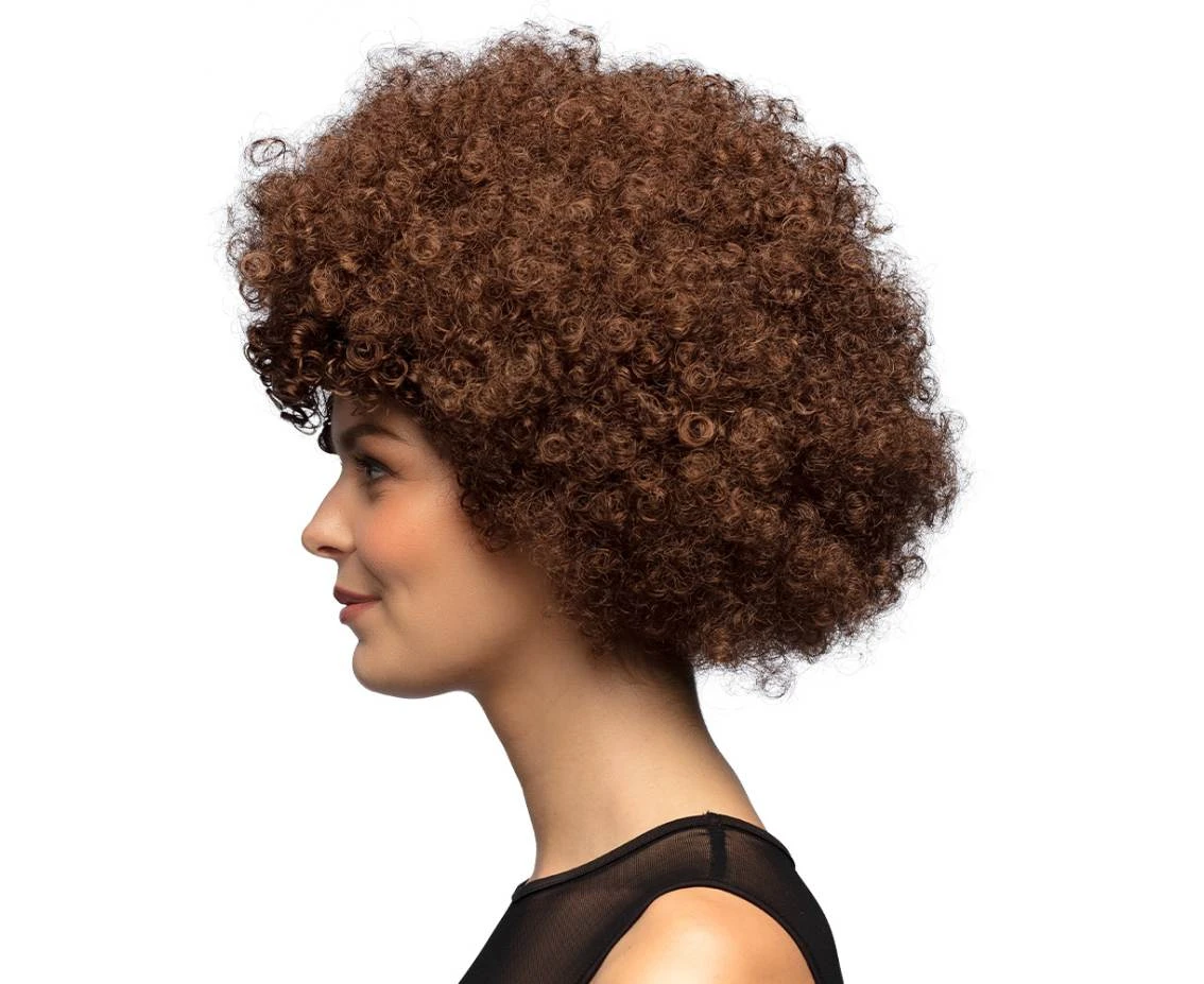 Peruka Afro, brązowa