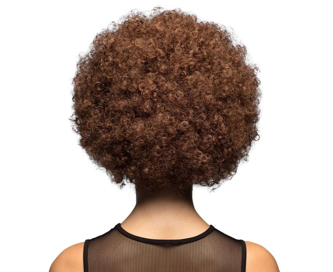 Peruka Afro, brązowa