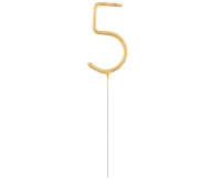 Zimne ognie Cyfra "5", złote