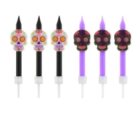 Świeczki - maski Dia De Los Muertos, 6 szt. KK