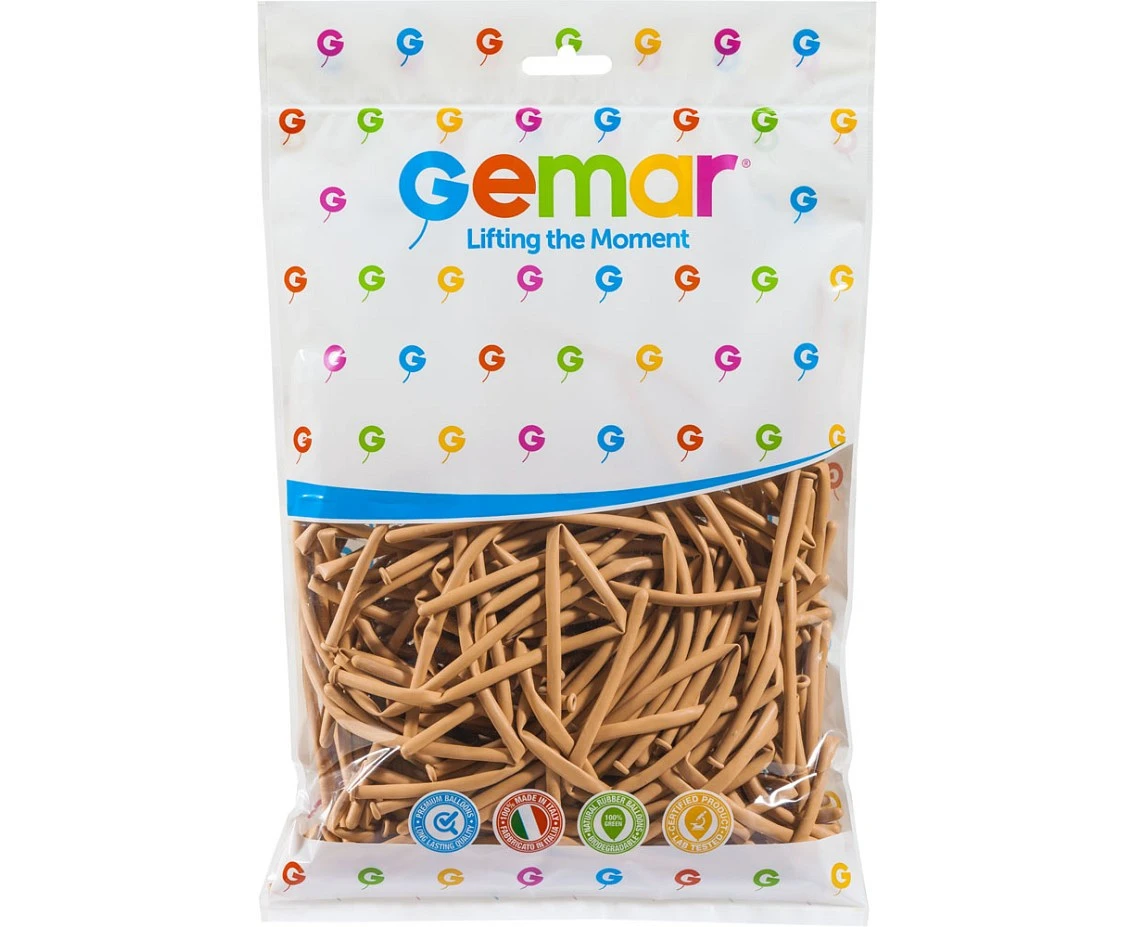 Balony Gemar, modelina typ 160, cieliste, 100szt.