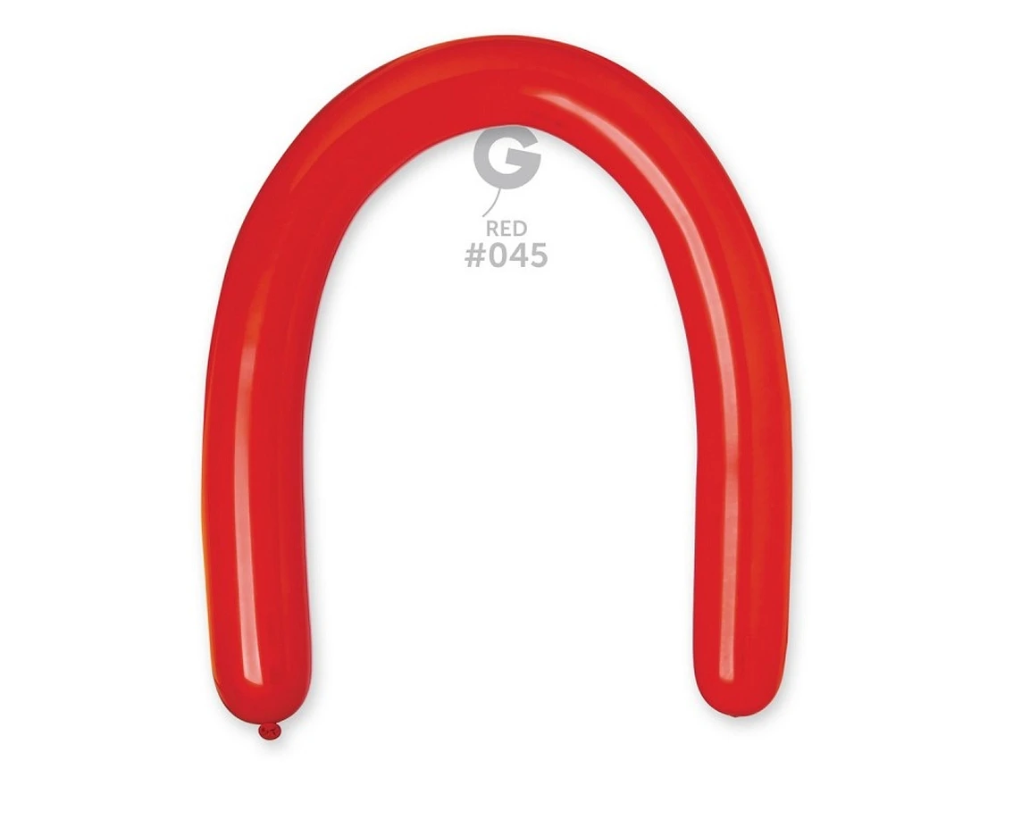 Balony Gemar, rurki włoskie typ 350, ciemnoczerwone, 100szt. KK