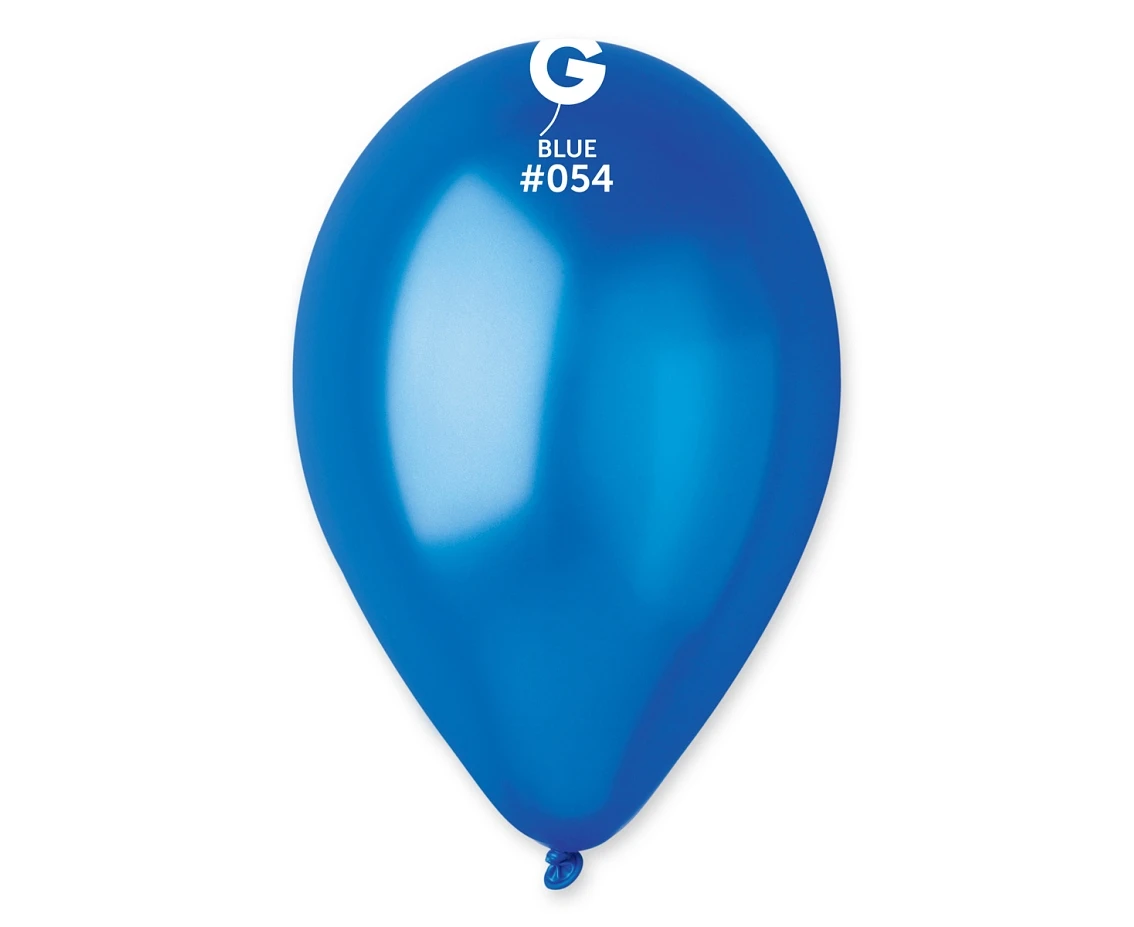 Balony Gemar 13", metalik oceaniczne niebieskie, 50szt.