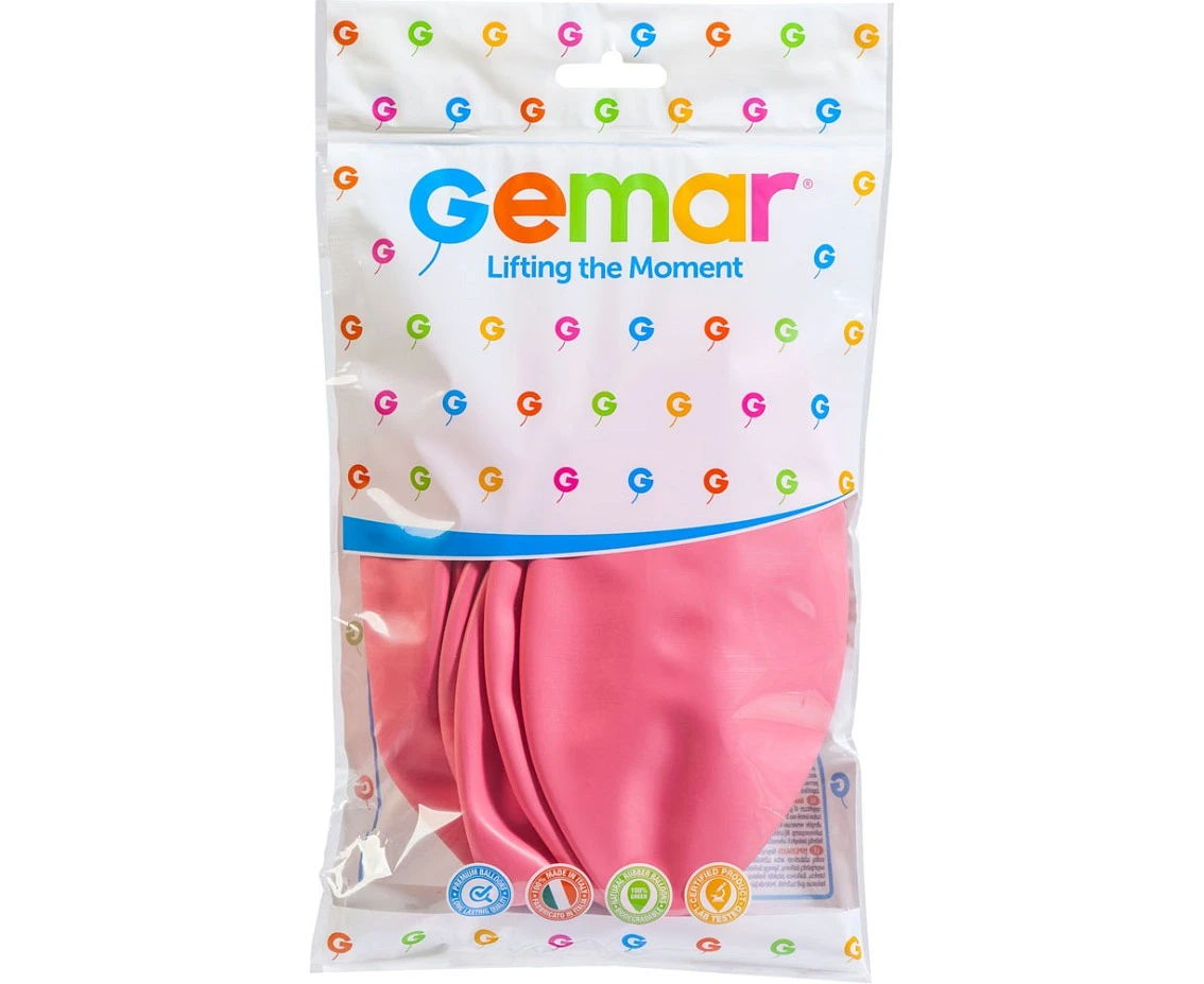 Balony Gemar, pastel kula 0.80m baby pink macaron, 1szt.