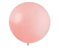 Balony Gemar, pastel kula 0.80m baby pink macaron, 1szt.