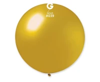 Balony Gemar, kula metalik 0.80m złota, 1szt.