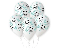 Balony Gemar 13", pastel premium hel panda i bambus, 5szt.
