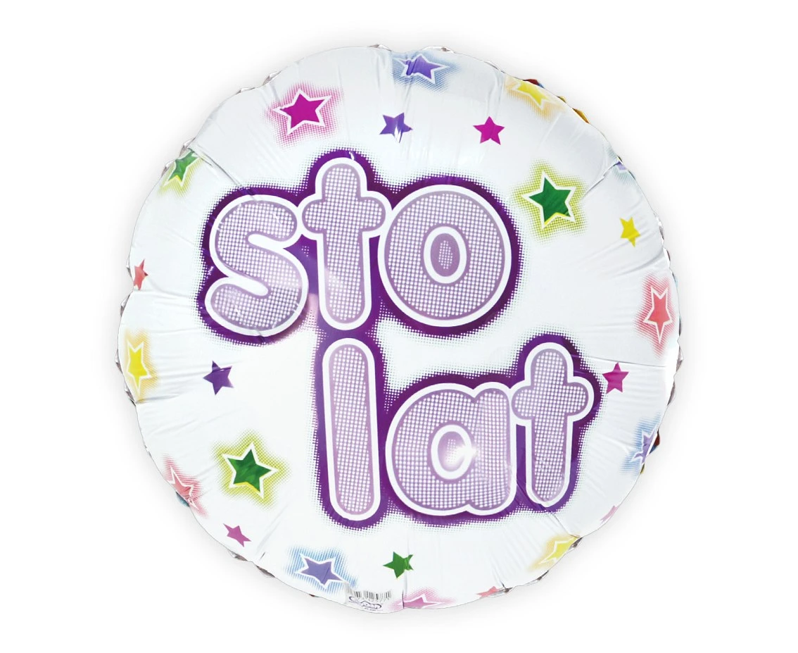 Balon foliowy B&C Sto Lat, 18 cali (do cyfr GS120) KK