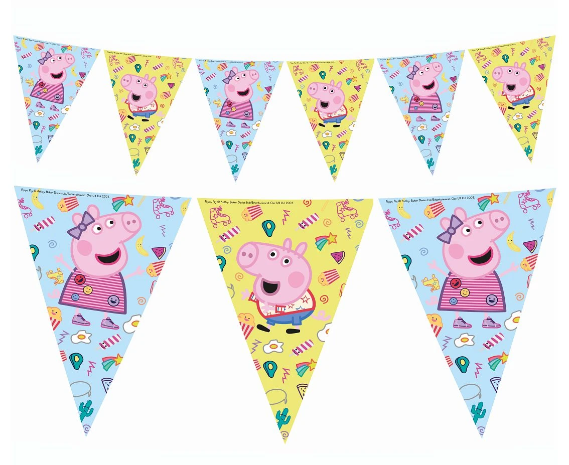 Banner Peppa Pig, 9 flag, 230 cm KK