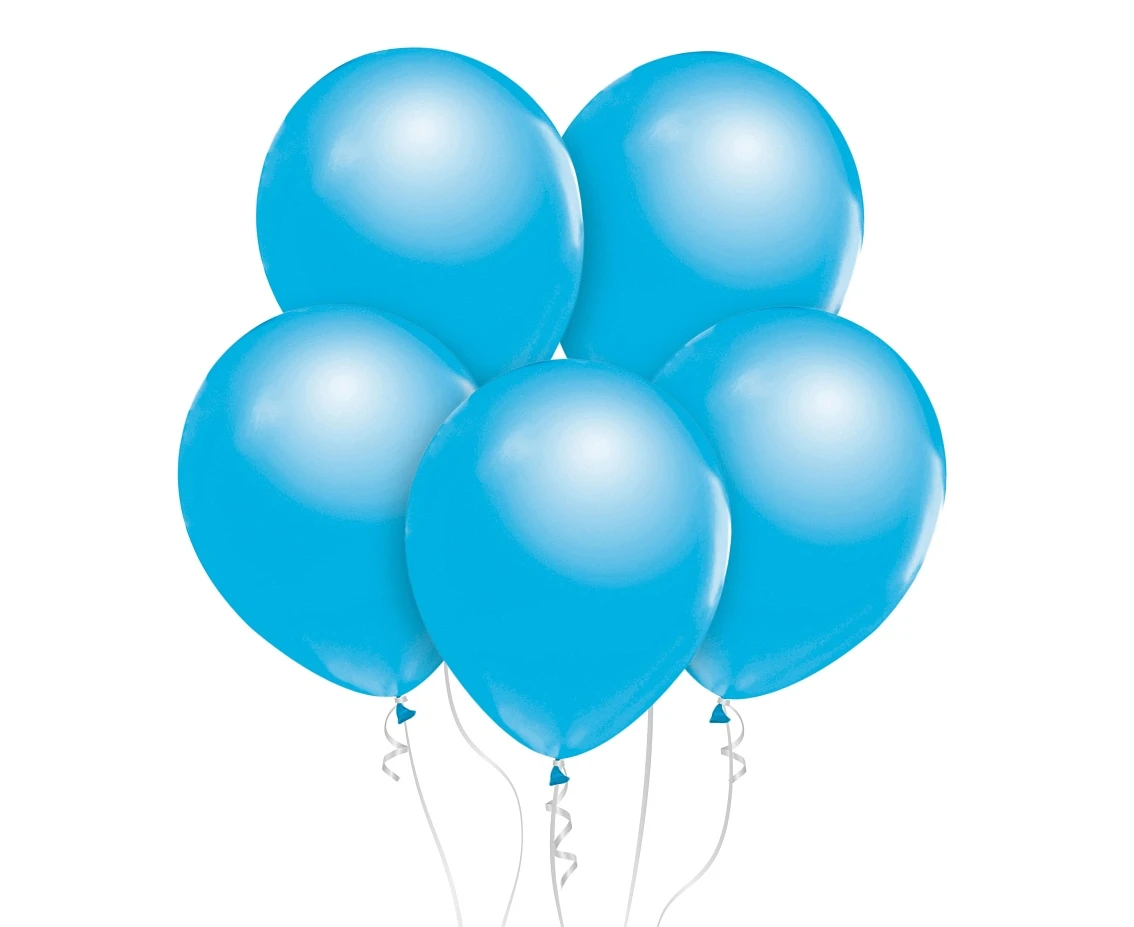 Balony B&C 12", metalik jasnoniebieskie, 50szt.