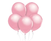 Balony B&C 12", metalik różowe, 50szt.