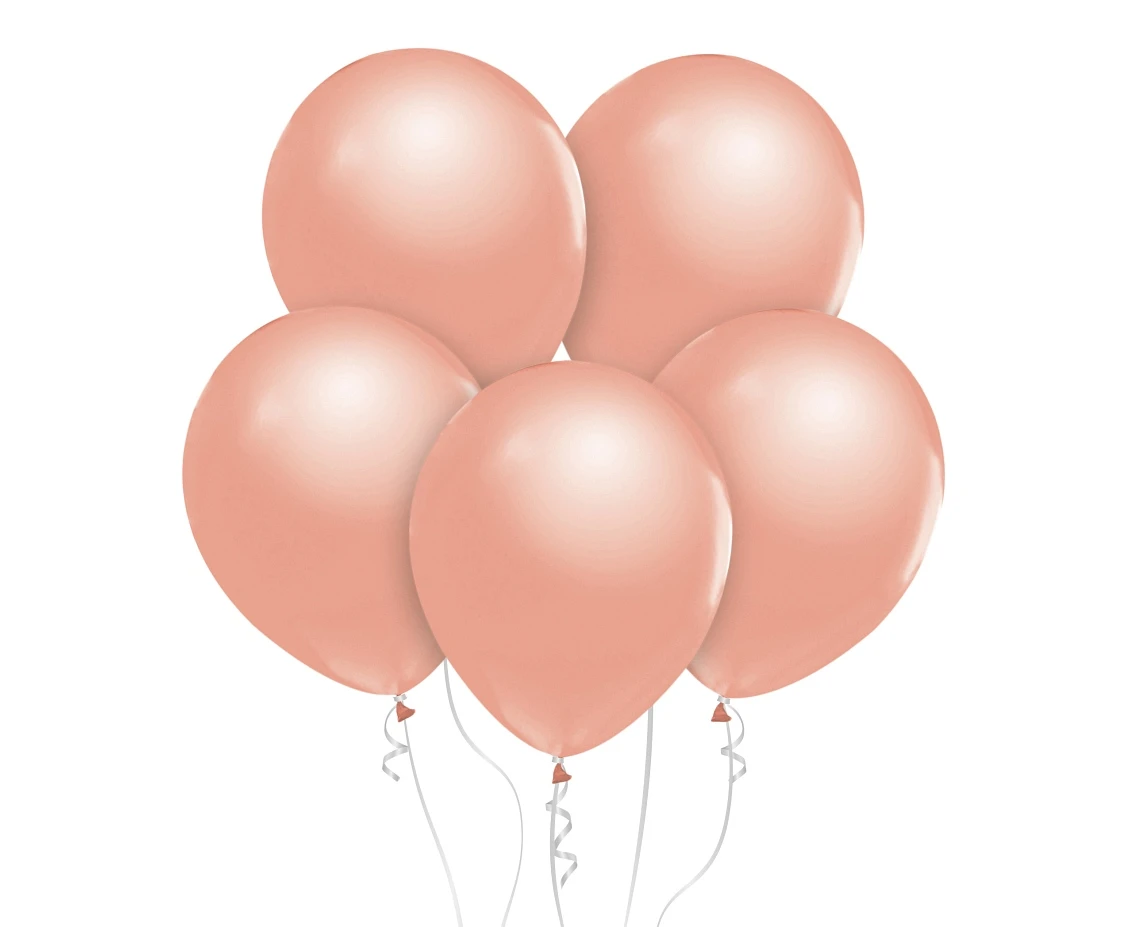 Balony B&C 12", metalik różowo-złote, 50szt.