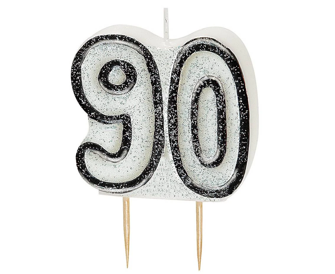 Świeczka piker Glitz 90, czarna