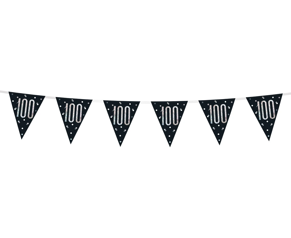 Banner Glitz 100, groszki, z flagami, 274 cm