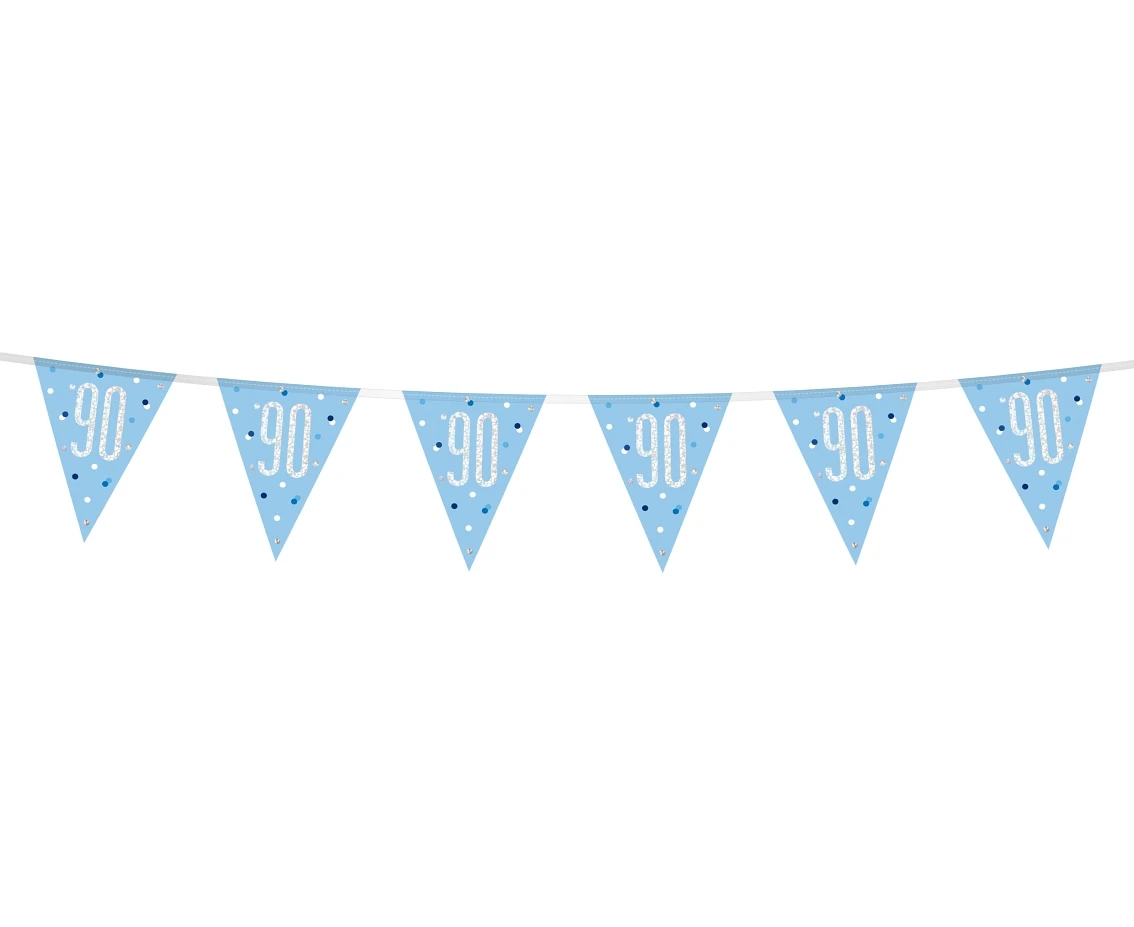 Banner Glitz 90, z flagami, niebieski, 274 cm