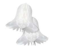 Rozeta dekoracyjna Dzwonek, biała, 28 cm, 2 szt.