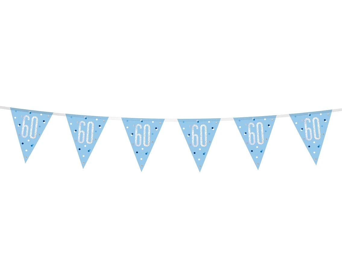 Banner Glitz 60, z flagami, niebieski, 274 cm
