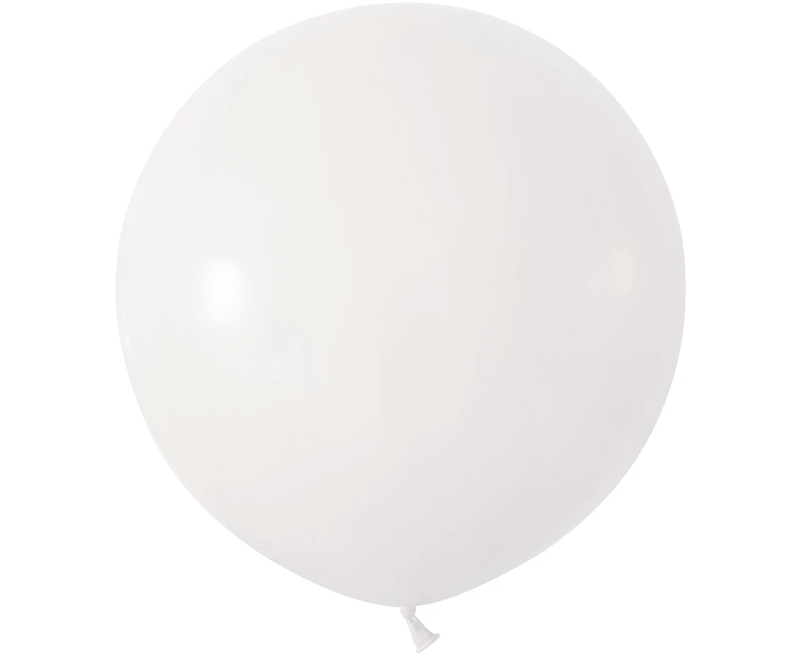 Balony B&C 24", pastel białe, 2szt.