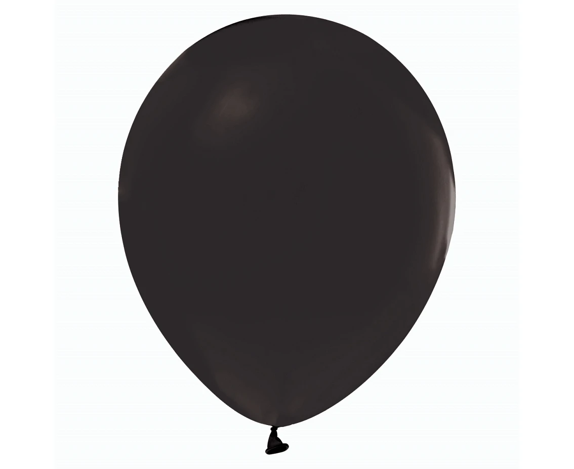Balony B&C 12", pastel czarne, 50szt.