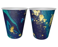 Kubeczki pap. Midnight Blue, 240 ml/ 6 szt. (bez plastiku) KK