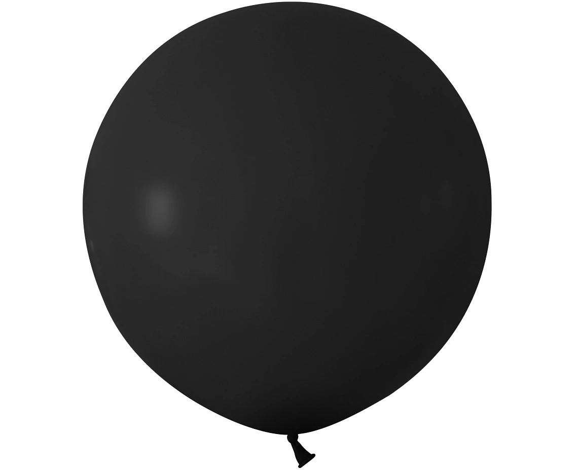 Balony B&C 24", pastel czarne, 2szt.