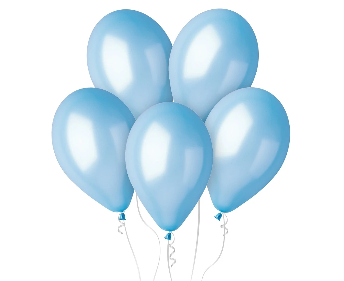 Balony B&C 12", metalik jasnoniebieskie, nowy kolor, 10szt.