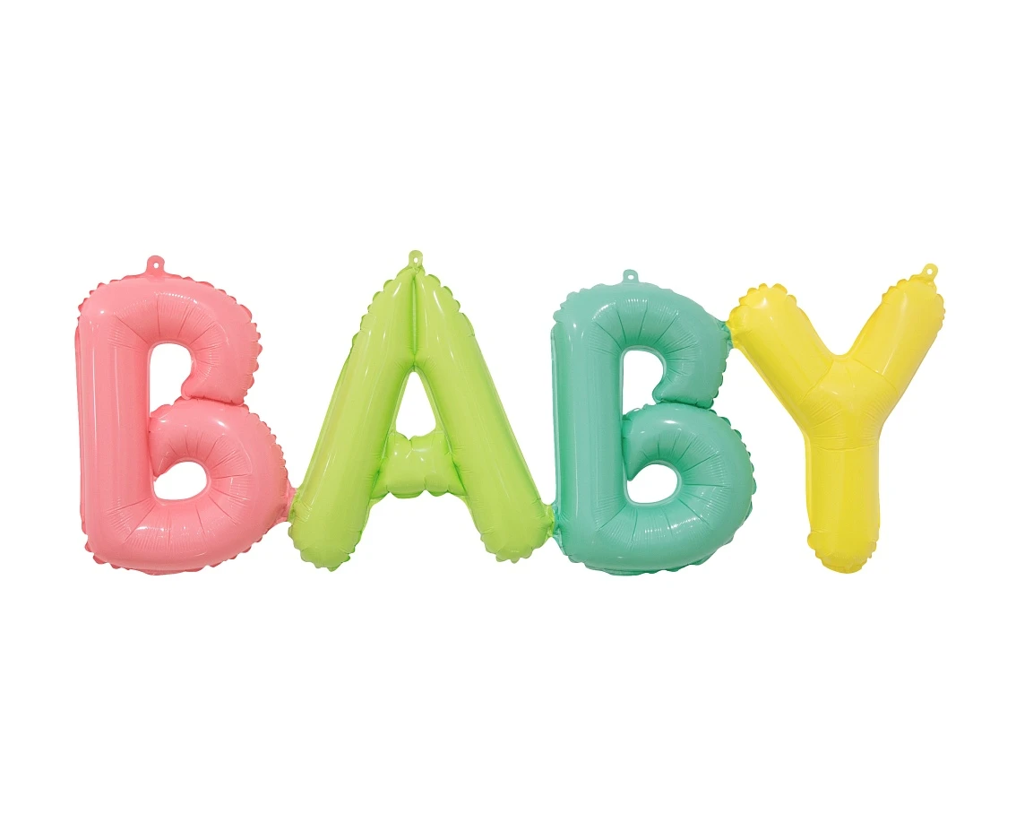 Balon foliowy napis BABY, 85x29 cm KK