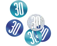 Konfetti Glitz 30, niebiesko-srebrny miks, 14,1 g