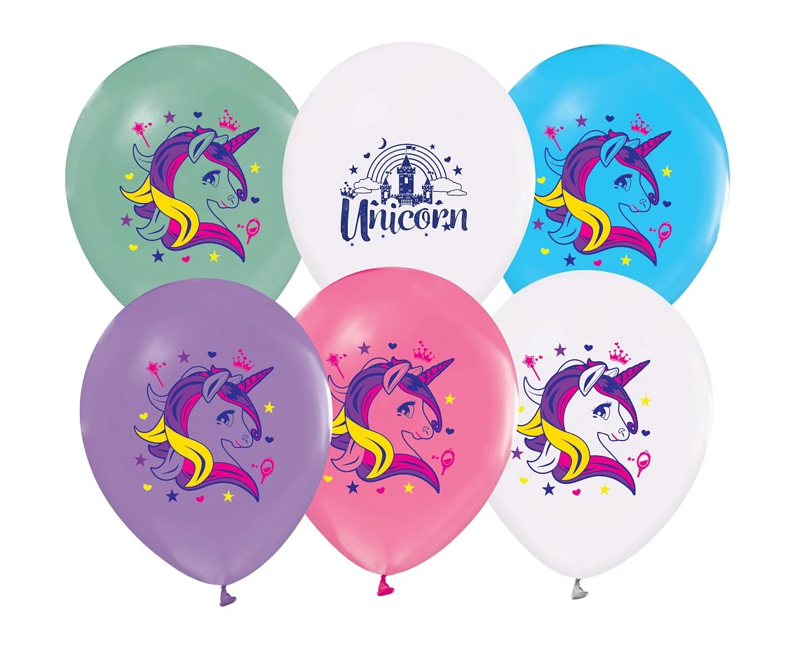 Balony Jednorożce, 12"/ 5 szt.