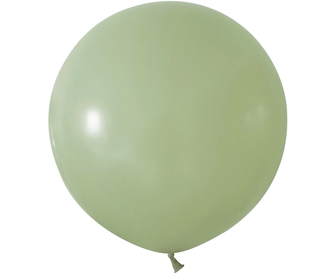Balony B&C 24", pastel szaro-zielone, 2szt.