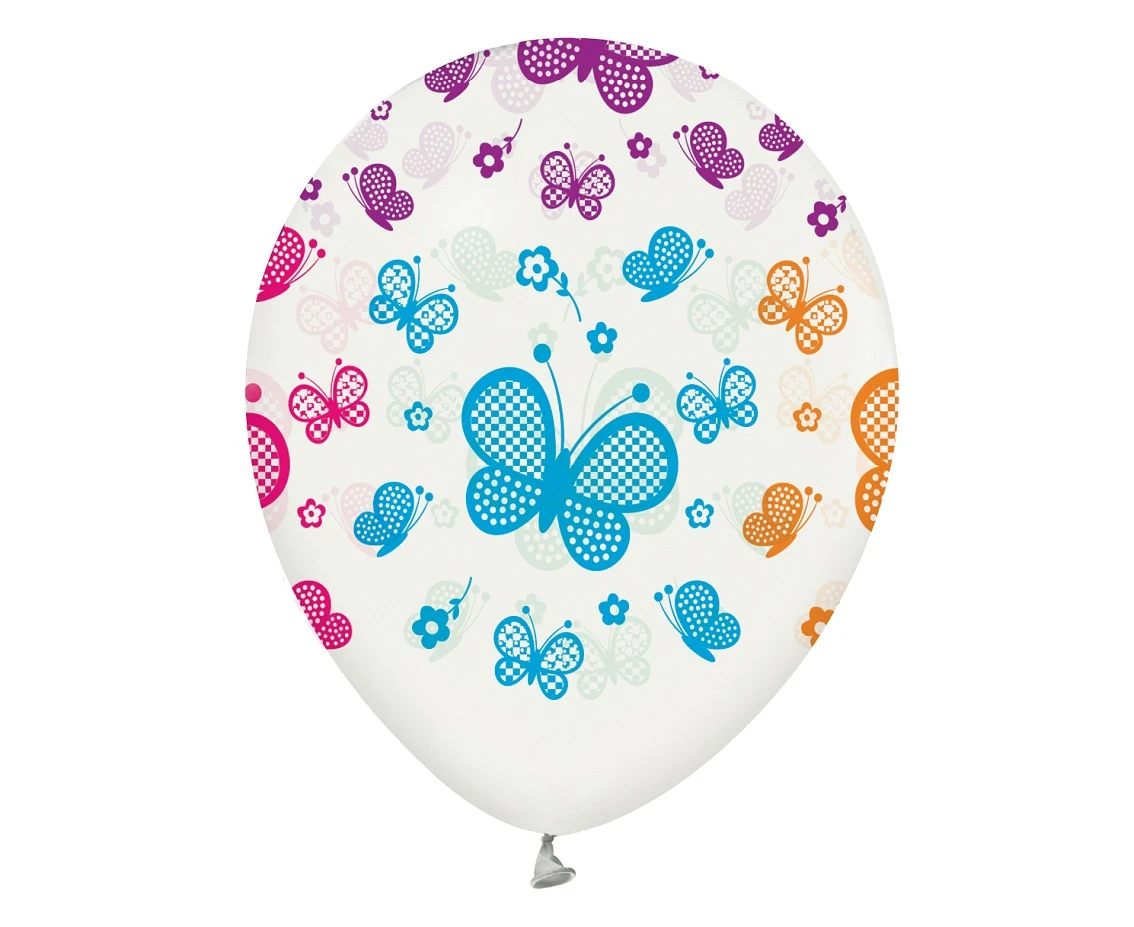 Balony Motylki, 12"/ 5 szt.