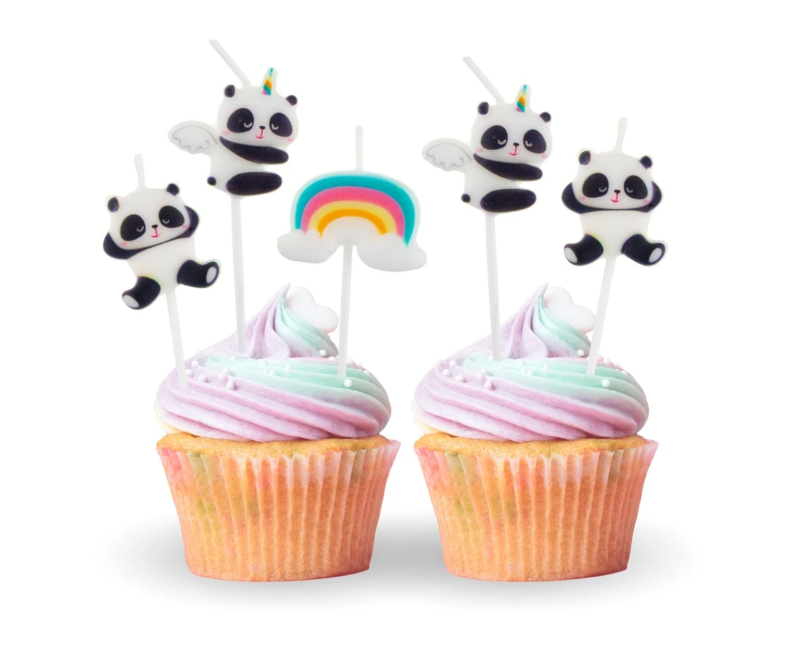 Świeczki pikery Panda, 5 szt. KK