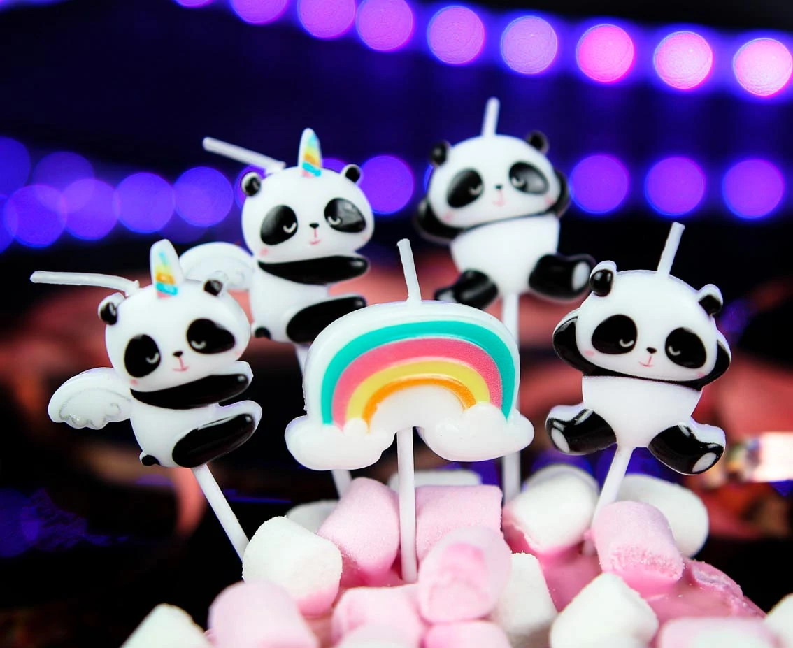 Świeczki pikery Panda, 5 szt. KK