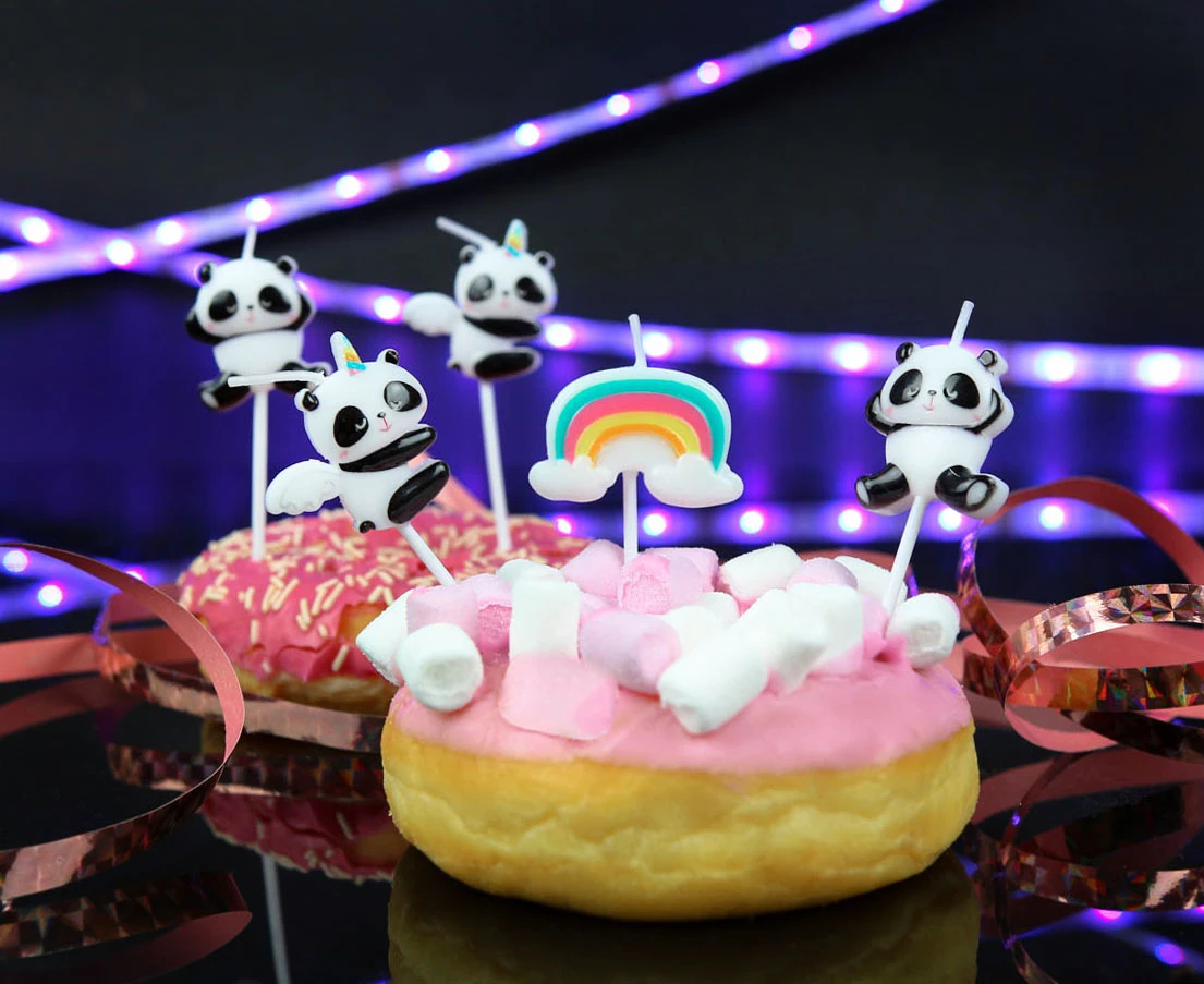 Świeczki pikery Panda, 5 szt. KK