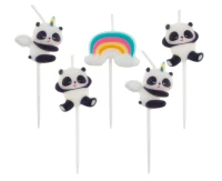 Świeczki pikery Panda, 5 szt. KK