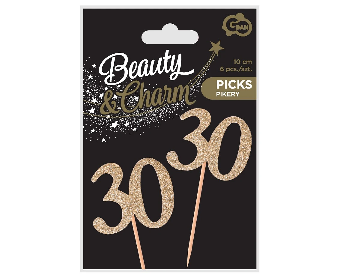 Piker B&C 30, złoty, 6 szt.