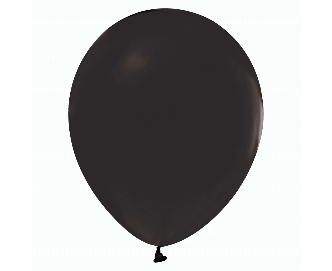 Balony B&C 12", pastel czarne, 10szt.