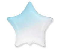 Balon foliowy 18" FX - Gwiazda (gradient biało-błękitny), niepakowany KK