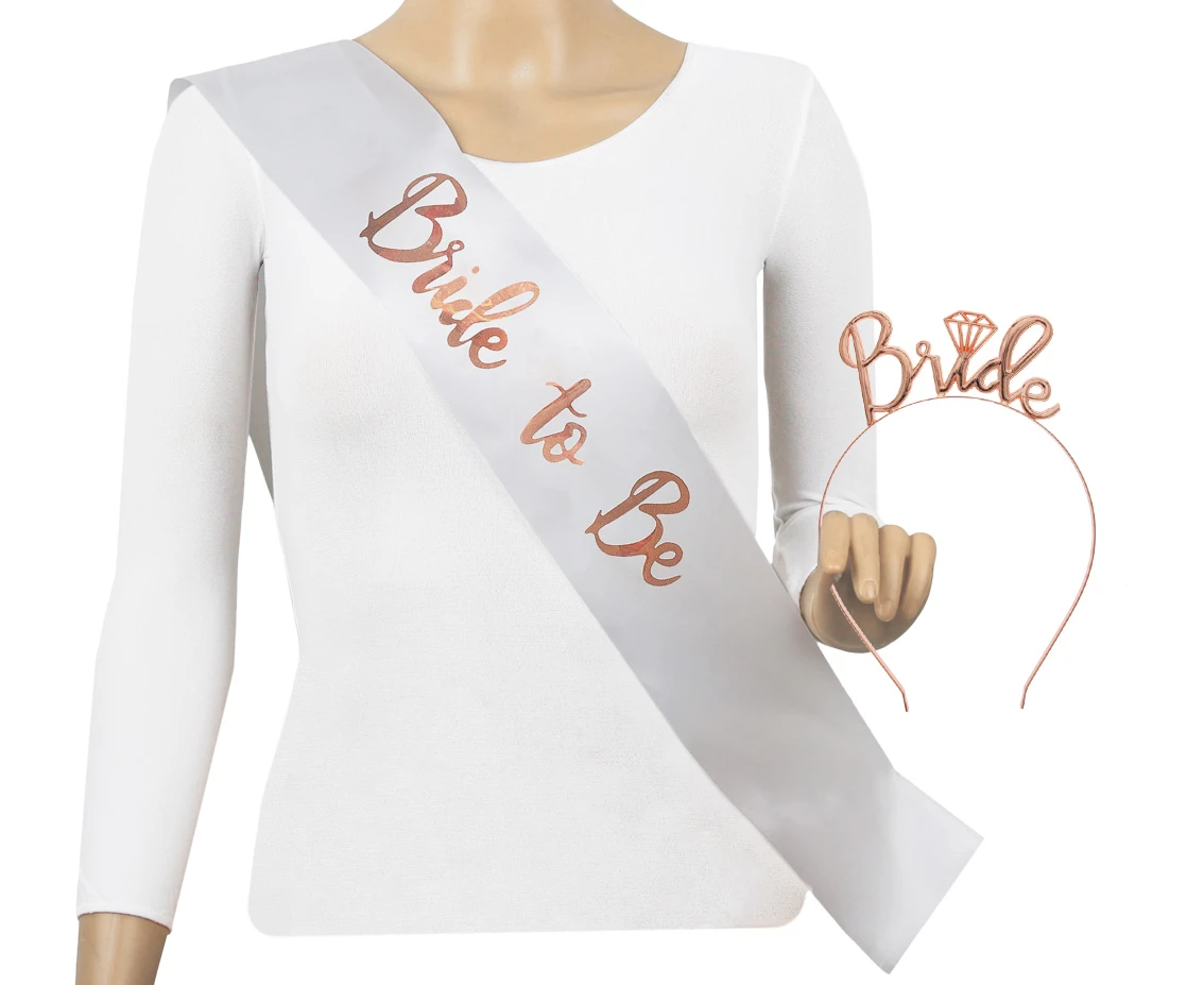 Zestaw GoGirls, szarfa z opaską Bride